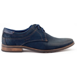 KOMODO Sapatos masculinos elegantes 877 azul marinho