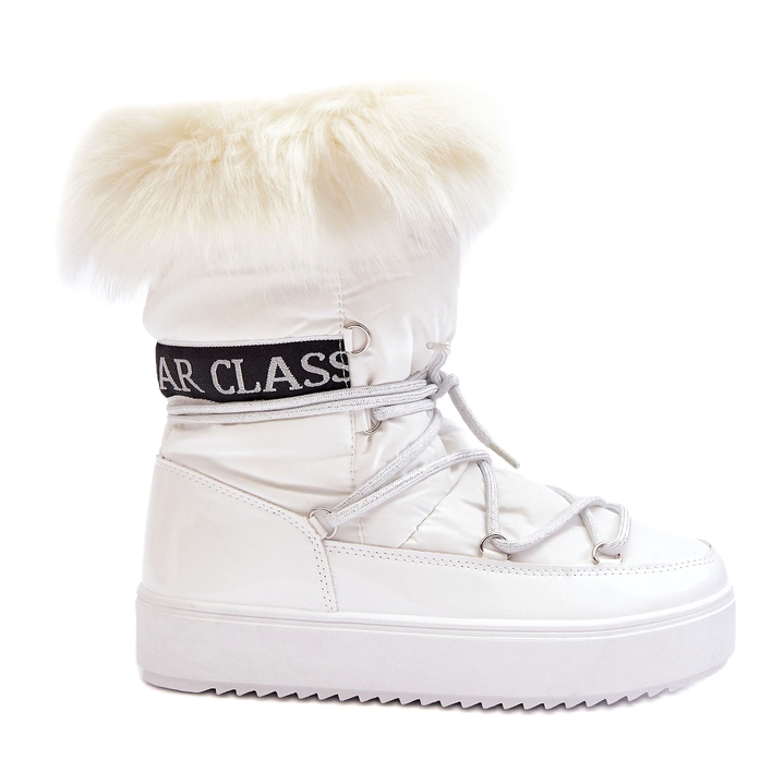 Seastar Botas de neve femininas com cordões brancas branco Seastar Botas de neve femininas com cordões brancas branco