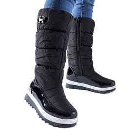 Botas de neve altas com isolamento preto da Canneto preto