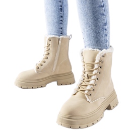 Botas com isolamento bege da Tadasuni