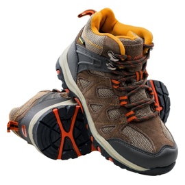 Tênis de trekking Hi-Tec Kaori Mid Wp Jr 92800210831 marrom