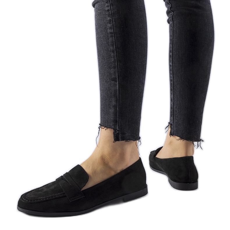 Mocassins de camurça ecológica Medford pretos