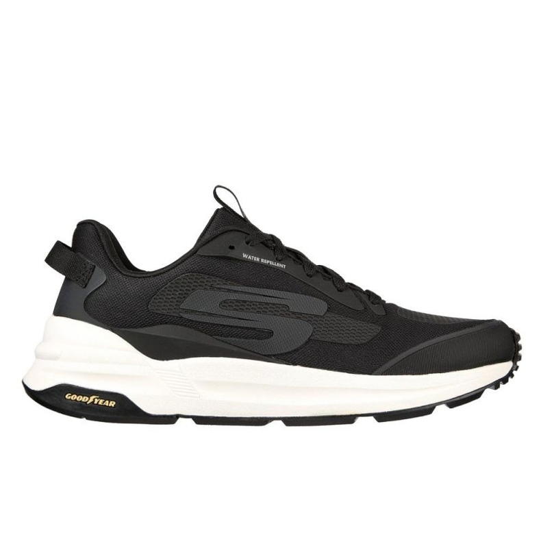 Tênis de corrida Skechers Global Jogger 237353-BKW, preto