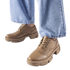 Sapatos com atacadores castanhos Piazzetta