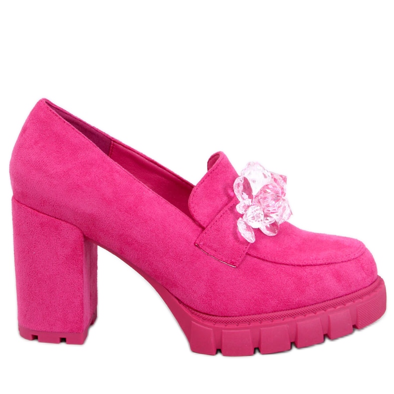 Mocassins Nadine Botins de salto alto fúcsia rosa