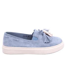 Mocassins com borla azul Krauss