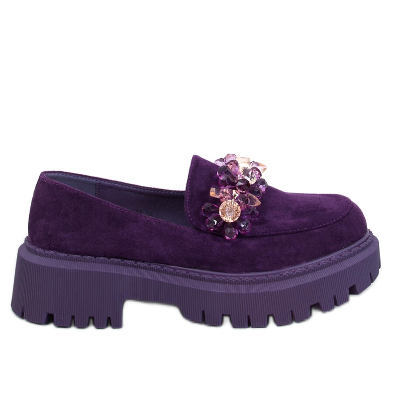 Mocassins de cristal roxo Heidi tolet Mocassins de cristal roxo Heidi tolet