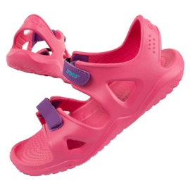 Sandálias Crocs Swiftwater Jr 204988-600 rosa Sandálias Crocs Swiftwater Jr 204988-600 rosa