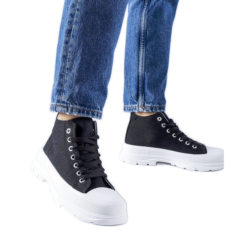 Tênis Herndon preto de cano alto