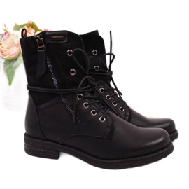 Bolsa Jezzi W JEZ254A com cadarço e zíper, preta preto