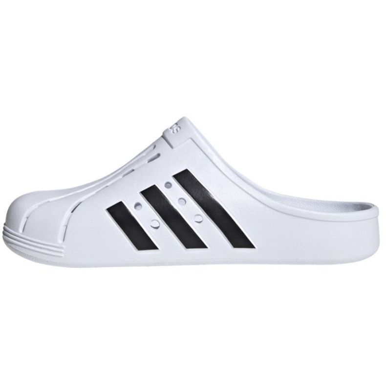 Chinelos esportivos de espuma branca Adidas Adilette Clog FY8970 branco