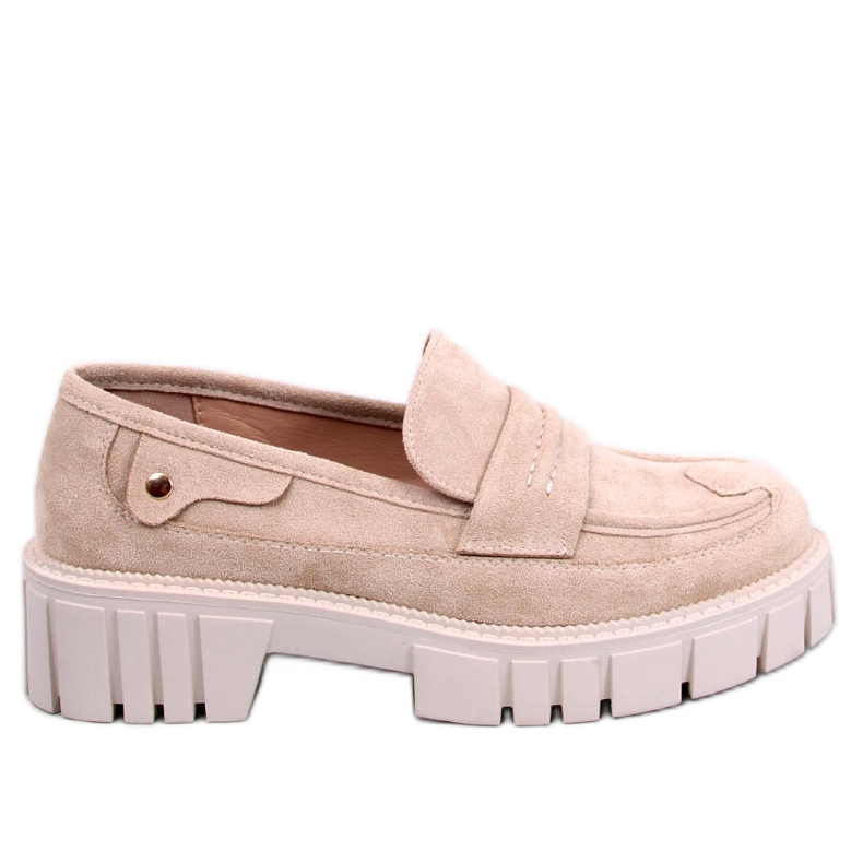 Mocassim com plataforma Chandra Beige bege Mocassim com plataforma Chandra Beige bege