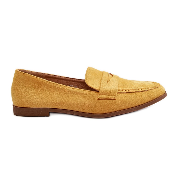 Mocassins Clássicos Femininos Amarelo Olevin
