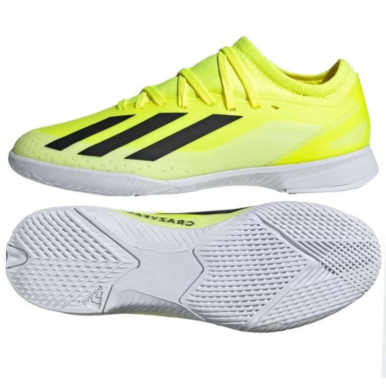 Chuteiras adidas X Crazyfast League In Jr IF0685 amarelo