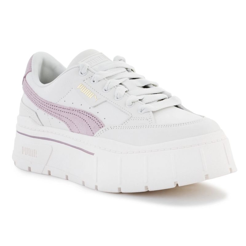 Tênis puma basket platform online trace branco