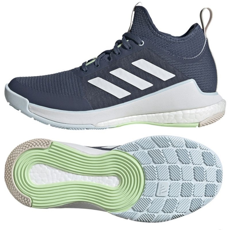 Tênis de voleibol Adidas Crazyflight Mid W IG3971 azul