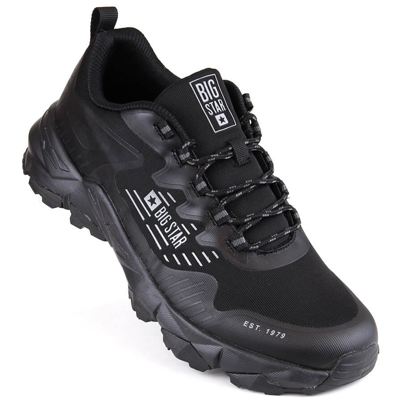 Calçado esportivo de trekking masculino preto Big Star LL174127