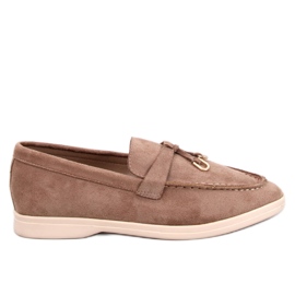 Mocassins de camurça macia Robins Khaki marrom