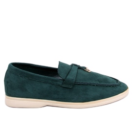 Mocassins de camurça macia Robins Green verde