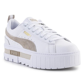 Sapatos Puma Mayze Lth plataforma W 381983-02 branco