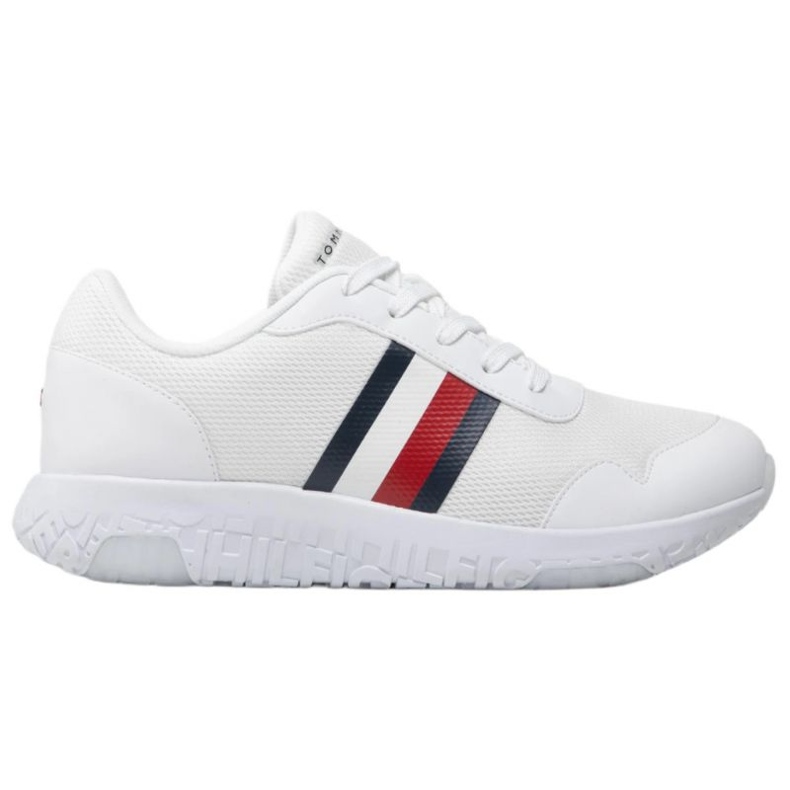Sapatos Tommy Hilfiger Lightweight Knit Runner M FM0FM04158 branco