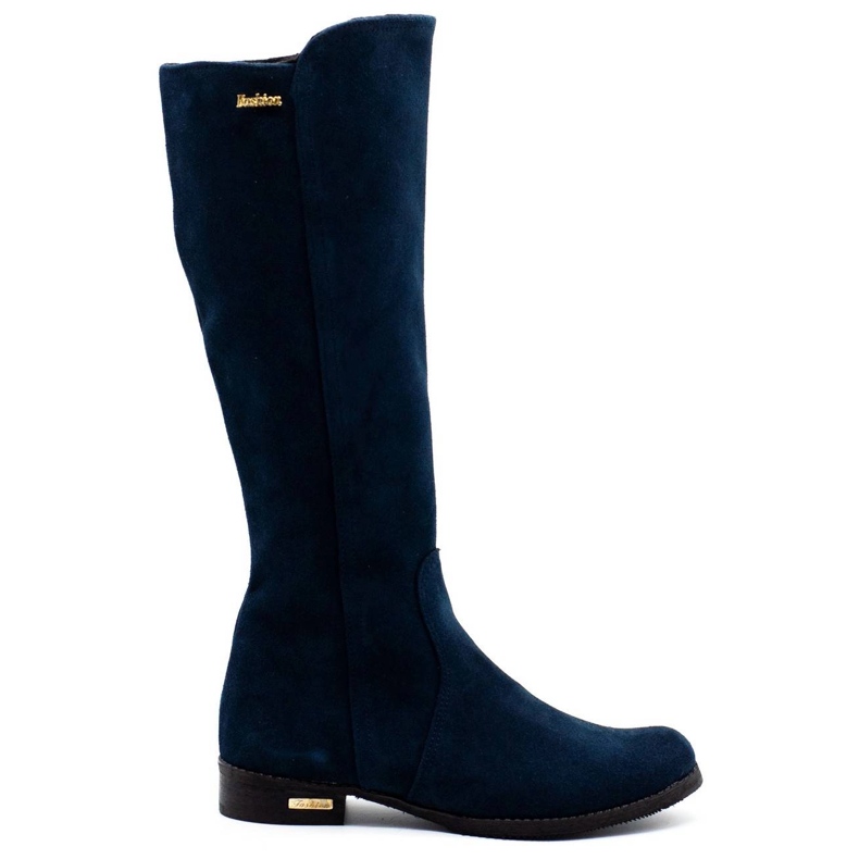 Olivier Botas elegantes Klara azul marinho