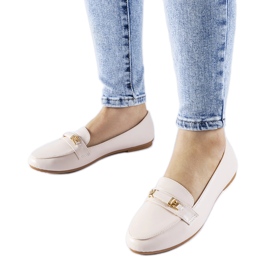 Mocassins bege com fivela Velino