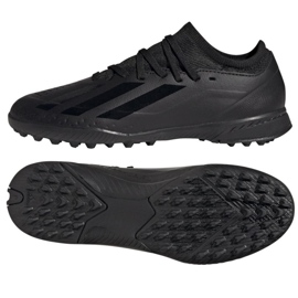 Adidas X CRAZYFAST.3 Tf Jr IE1570 sapatos preto Adidas X CRAZYFAST.3 Tf Jr IE1570 sapatos preto