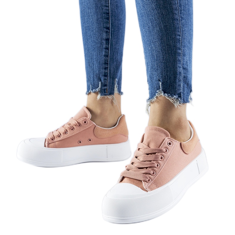 Tênis plataforma rosa Werninger