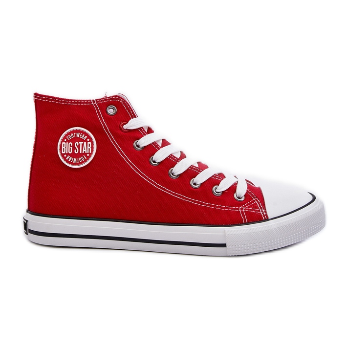 Tênis vermelho masculino Big Star High T174104