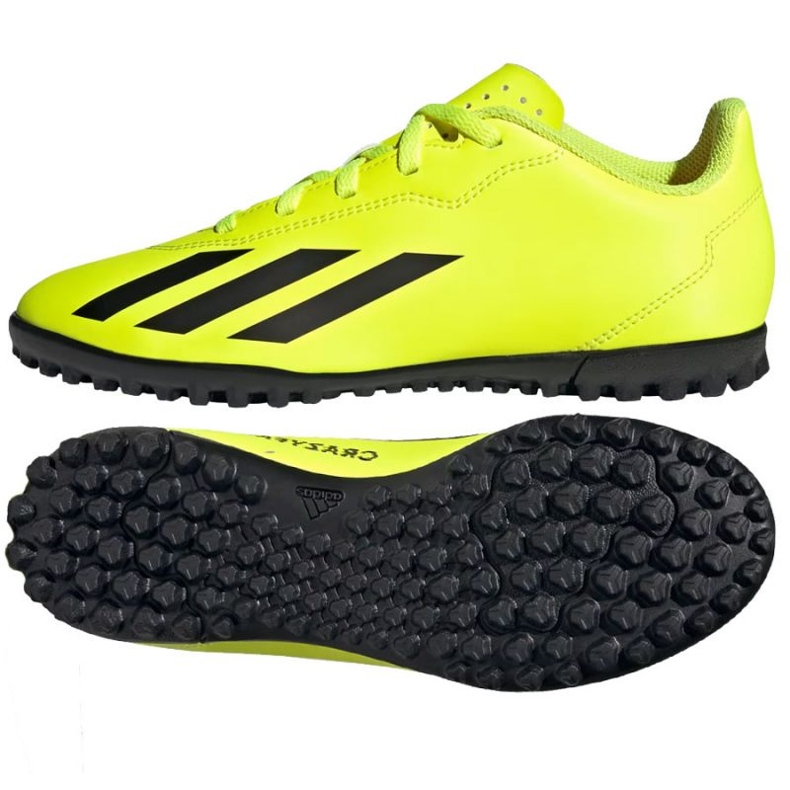 Adidas X Crazyfast Club Tf Jr IF0707 sapatos amarelo