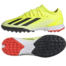Adidas X Crazyfast League Tf Jr IF0681 sapatos amarelo