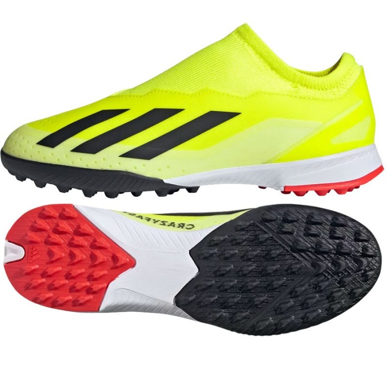 Adidas X Crazyfast League Ll Tf Jr IF0686 sapatos amarelo