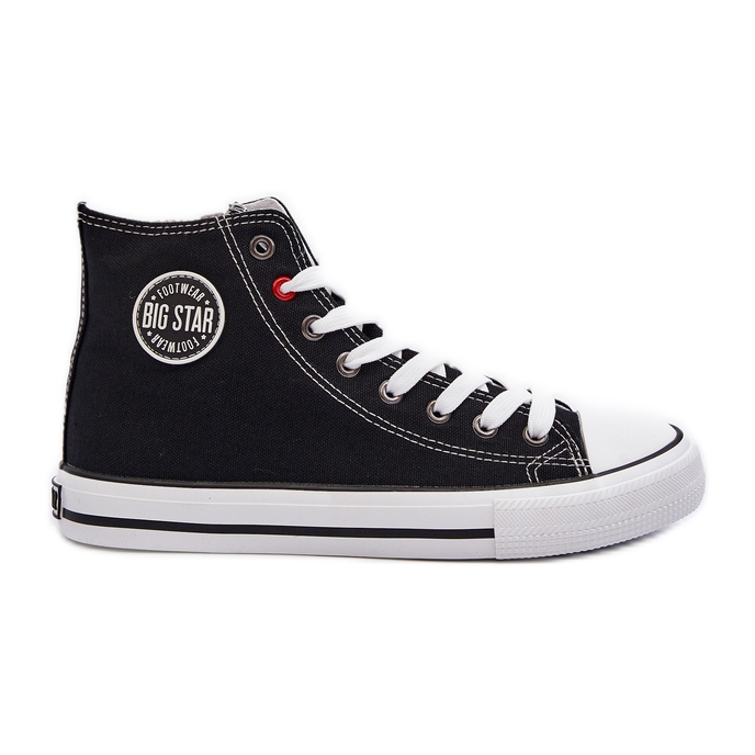 Tênis alto clássico feminino Big Star T274027 preto