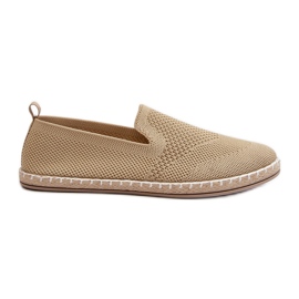 Alpercatas femininas bege Harmonie slip-on