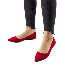 Sapatilhas vermelhas com bico pontudo Riv vermelho