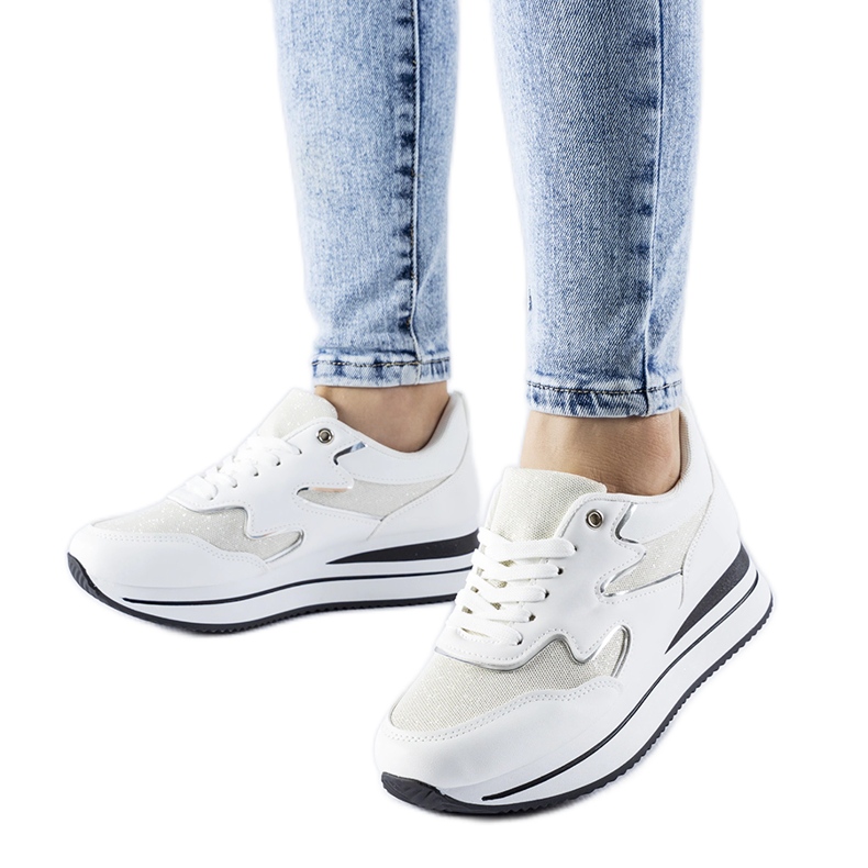 Tênis plataforma Inès branco