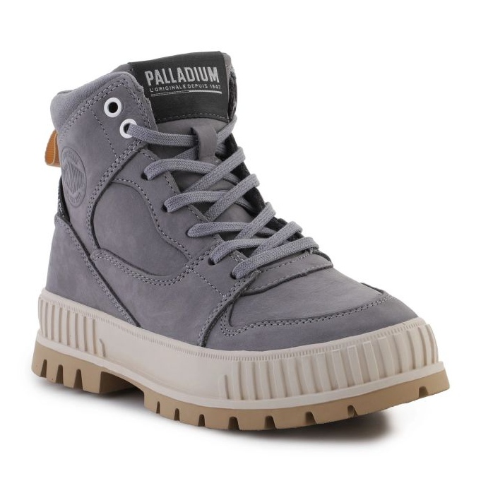 Sapatos Palladium Pallashock Hi Snk Loudburst W 98357-054-M cinza Sapatos Palladium Pallashock Hi Snk Loudburst W 98357-054-M cinza