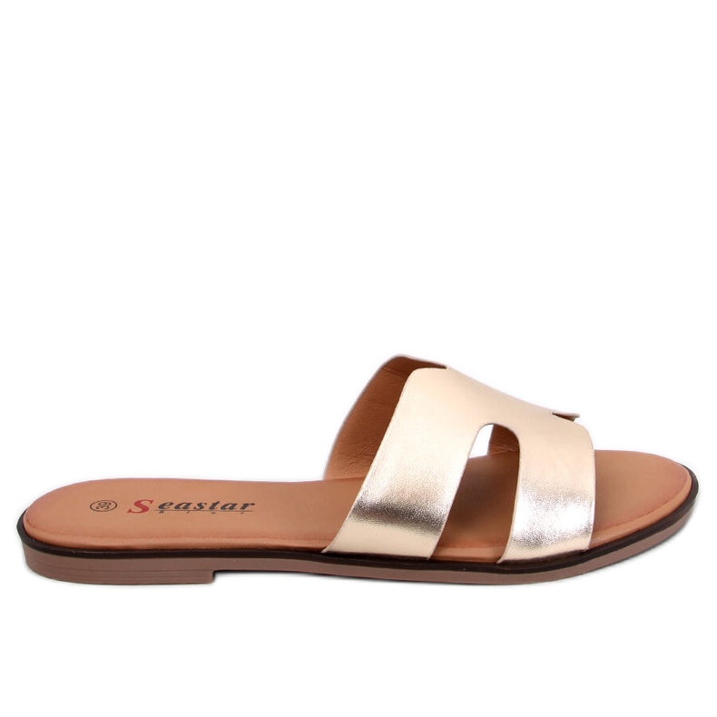 Seastar Chinelos femininos Palfre Gold dourado