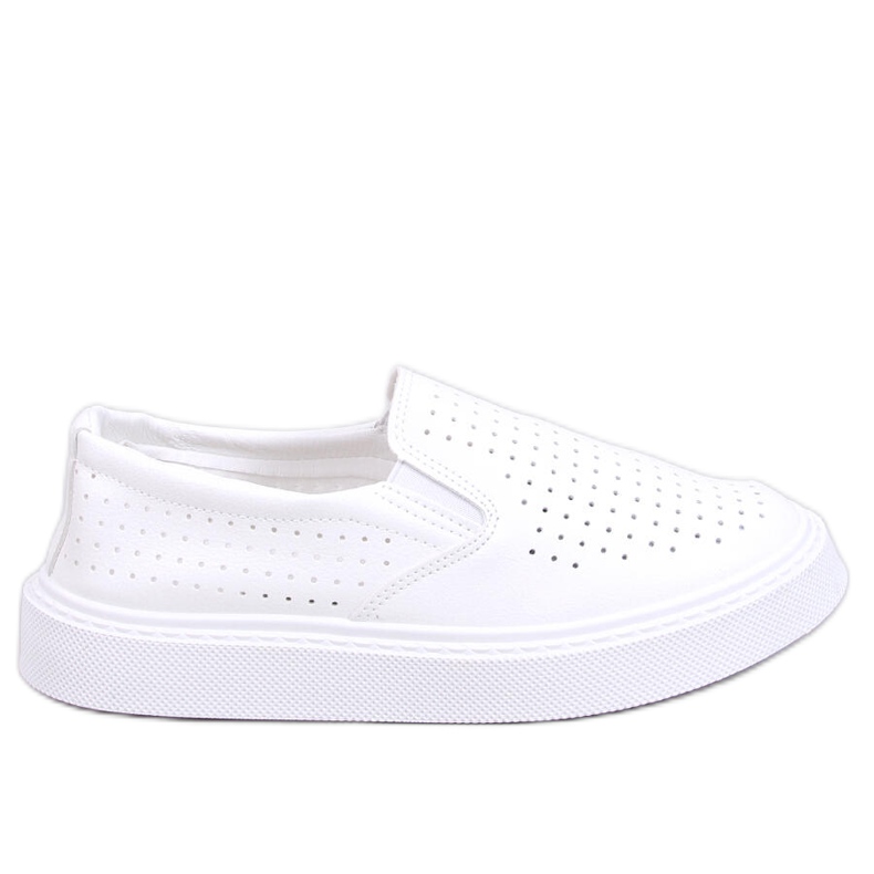 Tênis slip-on branco com aberturas Towns Tênis slip-on branco com aberturas Towns