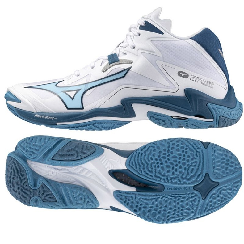 Tênis de voleibol Mizuno Wave Lightning Z8 Mid M V1GA240521 branco