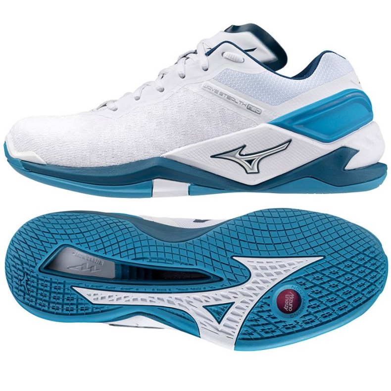 Tênis de handebol Mizuno Wave Stealth Neo M X1GA200086 branco
