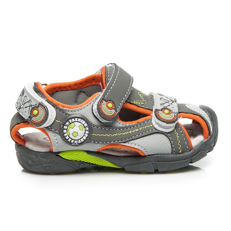 Apawwa Sandálias de futebol cinza