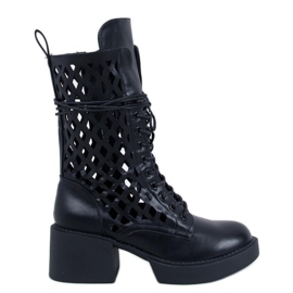 Botins com aberturas Vines Nero preto