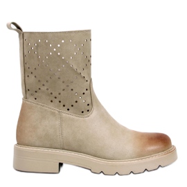 Botas com aberturas verdes Issey