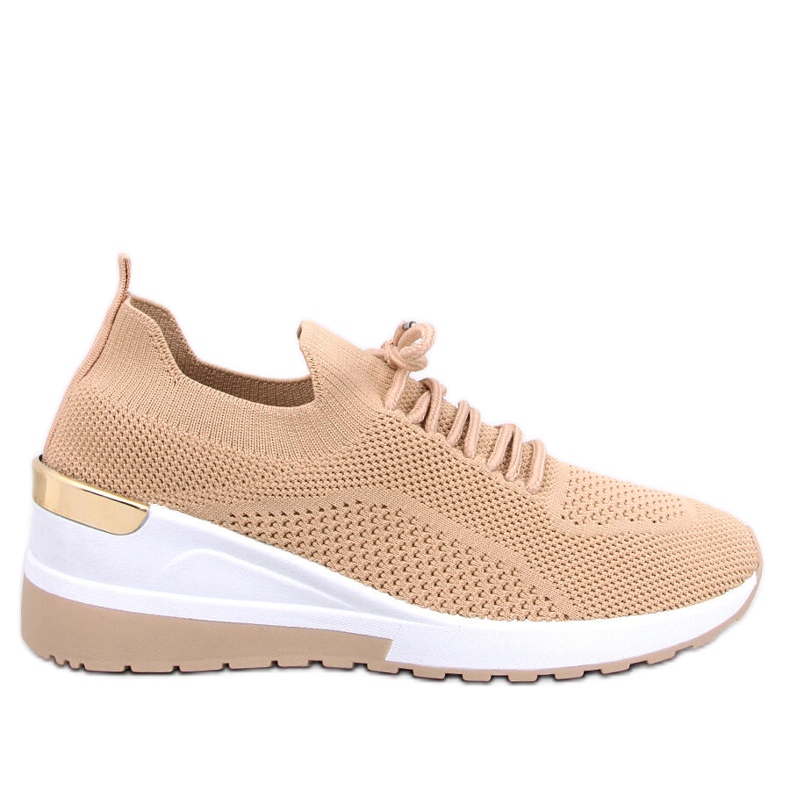 Faggio Khaki meias meias bege