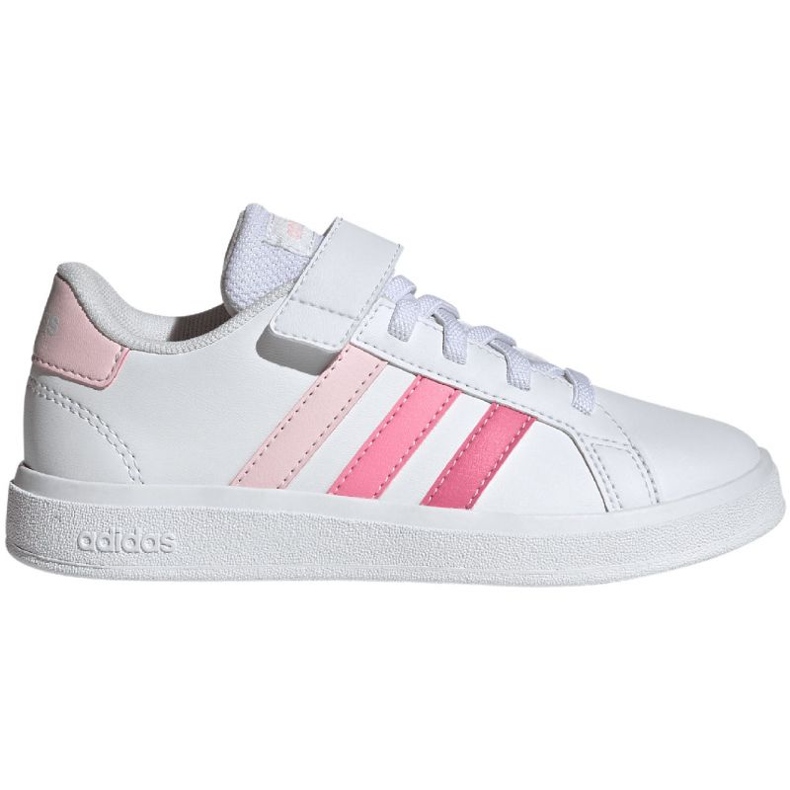 Sapatos Adidas Grand Court Elastic Lace e Top Strap Jr IG4838 branco