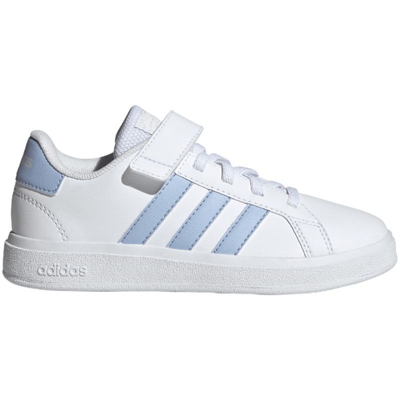 Sapatos Adidas Grand Court Elastic Lace e Top Strap Jr IG4841 branco