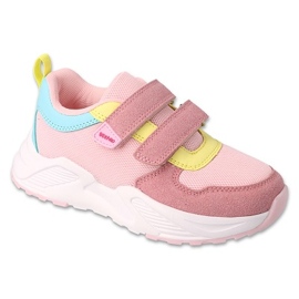 Befado esportivo infantil com velcro 516Y302 rosa