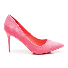 Vices Vícios de salto alto de camurça rosa